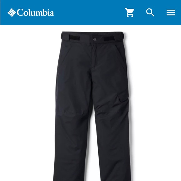 Columbia Black Snow Pants Youth Size Small - Picture 1 of 14